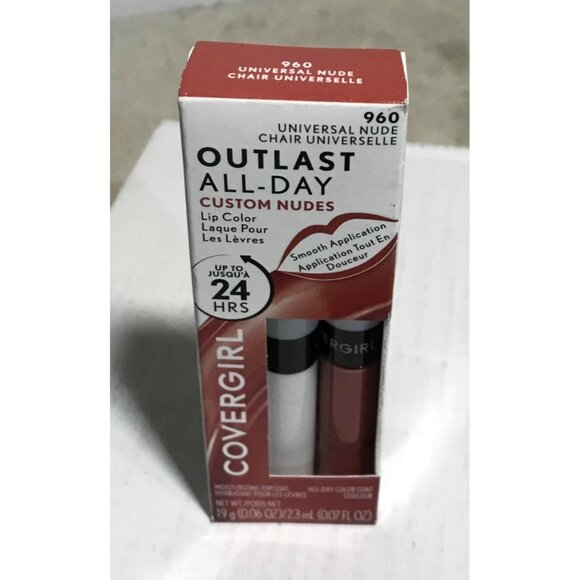 Set of 2 Covergirl Outlast All-Day Custom Nudes 960 Universal Nude Lipcolor - Picture 3 of 6